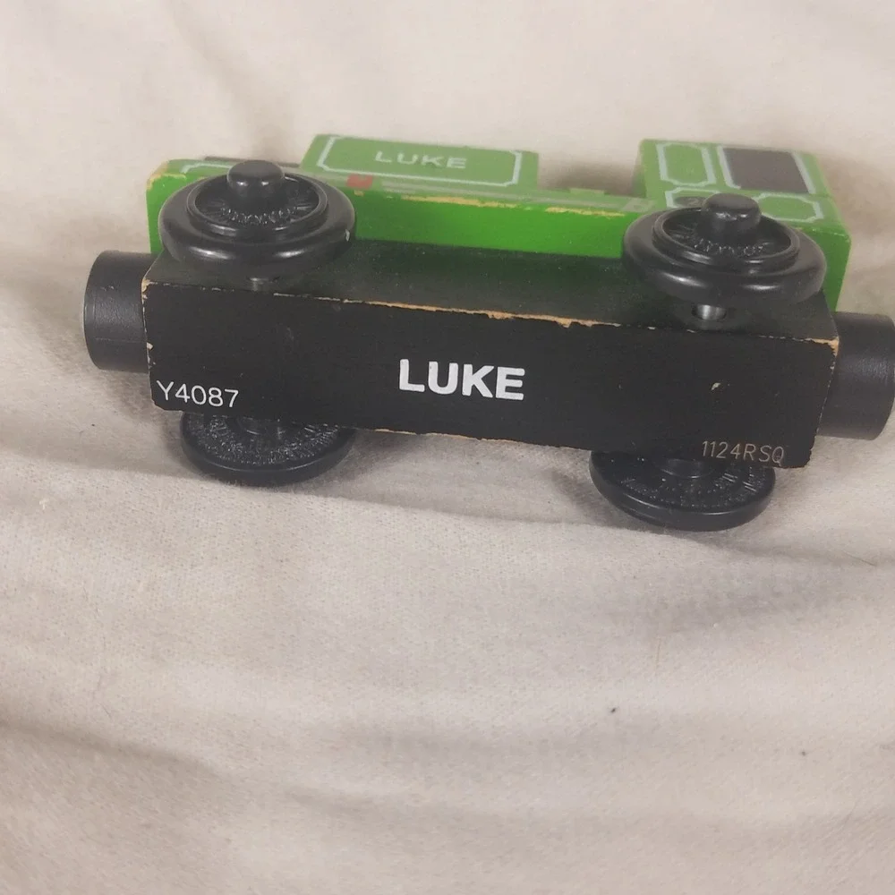 Thomas & Friends Wooden Railway Luke Engine vintage Green Good Y4087 No 22 Train